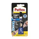 Pattex Sekundenkleber Ultra Gel, extra starker & flexibler Superkleber, stoß- & wasserresistentes Sekundenkleber Gel für z. B. Gummi, Leder, Holz, 1 x 10g