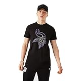 New Era Minnesota Vikings T-Shirt NFL Trikot Jersey American Football Fanshirt Outline Logo schwarz - XL