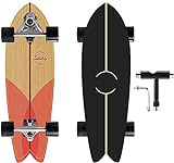 Skateboard Cruiser Land Surfskate 32 Komplettes Board Penny Board Carver Surfbrett für Anfänger Komplette Skateboards Erwachsene Kinder Komplette Roller Surfen Kiddy Board Abec-11 Kugellager-D.