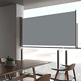 Ausziehbarer Terrassen-Sonnenschutz für Terrasse und Garten, Sonnen- und Windschutz, 80 x 300 m, G