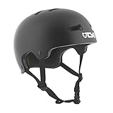 TSG Unisex Evolution Solid Color Helm, Schwarz (satin black), S/M EU
