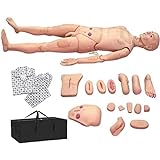 5,7 Fuß lebensgroße menschliche Puppe, Trainings-CPR-Simulator, Patientenpflegepuppe für Krankenpflege, medizinische Ausbildung, Lehre und Ausbildung