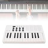 25 Taste Midi -Tastatur, Universal Bluetooth Midi -Controller mit 8 RGB -Drum -Pads und 8 Rotary Knopfs, Midi Pad Beating Makers Machine für Anfänger Musikherstellung