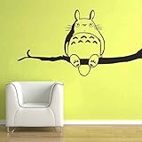 Wandaufkleber Totoro Vinyl Wal-Aufkleber Inspiriert Kinderzimmer Spielzimmer Totoro Wandtattoo 58X110Cm