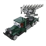 GENRICH Militärserie des Zweiten Weltkriegs Bausteine, WW2 Panzer Pädagogische Modell Spielzeug, für Kinder und Erwachsene, Kompatibel mit Lego COBI, 327 Teile