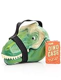 Suck UK Dinosaurier Box | Dino-Kopf Brotdose | Aufbewahrungsbox | Dekorative T-Rex Lunchbox für Kinder | Tyrannosaurus Rex-Box | Spielzeugaufbewahrung | Kinderzimmer Dekor & Organisation | Grün