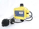 CHM GmbH® Automatische Pumpensteuerung mit Trockenlaufschutz und Manometer, Drucksteuerung, Druckschalter für Pumpe bis 10 Bar