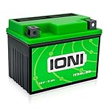 IONI ITX4L-BS / SLA4L-BS 12V 5Ah AGM Batterie kompatibel mit YB4L-B / YTX4L-BS versiegelt/wartungsfrei Rollerbatterie passend für 99% aller Motorroller