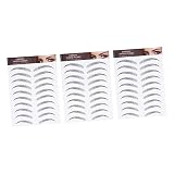 minkissy 3 Blatt Wasserfeste Augenbrauen Tattoo Aufkleber Künstliche Augenbrauen Transferaufkleber Für Ein Präzises Und Langanhaltendes Styling Ideal Für Ein Natürliches Finish U