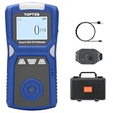 TopTes Guard-533 Tragbarer Kohlenmonoxid-Melder, mit Visuellen, Akustischen und Vibrationsalarmen, mit Rückclip, 120h Standby, Automatische Aufzeichnung, Explosionsgeschützt für Zuhause und Arb