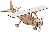 matches21 Flugzeug Cessna Flieger Holz Modell Holzbausatz Flugzeugbausatz Bausatz vorgefertigt Bastelset Kinder ab 8 J.