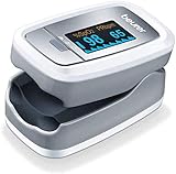 Beurer PO 30 Pulsoximeter (Grau / Weiß, Ermittlung der Herzfrequenz und arteriellen Sauerstoffsättigung)