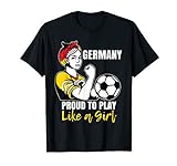 Deutschland Frauen Fußball Trikot Frankreich 2019 Mädchen T-Shirt