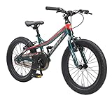 BIKESTAR Kinder Fahrrad Aluminium Mountainbike mit V-Bremse für Mädchen und Jungen ab 5 Jahre | 18 Zoll Kinderrad MTB | Petrol