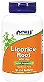 Now Foods | Licorice Root (Süßholzwurzel/Lakritzwurzel) | 450mg | 100 Kapseln | glutenfrei | sojafrei
