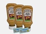 Heinz Bacon Burger Sauce 3x 225g Vorteilspaket + gratis Benefux. Erfrischungstücher 675g