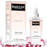 Roselive - Rosenwasser 250ml, Natürliches Gesichtswasser,feuchtigkeitsspendendes, Rosenwasser Gesichtswasser Gesichtsreinigung Gesichtspflege,Rosenwasser spray, Vegan und N