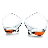 CRDFIN 2/6er Set Whisky Gläser, Bleifrei Kristallglas Whiskybecher, Whiskey Glas, Wiskey RumgläSer Tumbler Shot Glass Wasser GläSer Trinkgeschirr, 201-300 ml