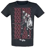 Demon´s Souls You Died Knight Männer T-Shirt schwarz L 100% Baumwolle Gaming