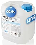 Nanoprotect Isopropanol 99,9% | 5 Liter Reiniger | Hochprozentiger Isopropylalkohol | IPA Reinigungsalkohol für Haushalt und Elektronik | Made in Germany