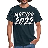 Spreadshirt Matura 2022 Abschluss Outfit Geschenk Geschenkidee Männer T-Shirt, XXL, Navy