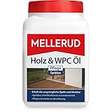 MELLERUD Holz & WPC Öl Pflege farblos | 1 x 0,75 l | Wasserabweisender Schutz vor Verwitterung von Holz, WPC und BPC im Innen- und Außenb