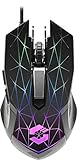 Speedlink RETICOS RGB Gaming Mouse - USB-Gaming-Mouse mit RGB-Beleuchtung - 6 Tasten, schwarz