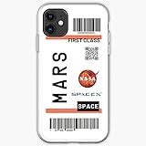 Galaxy Space Stars Moon to Ticket Mars Pure Clear Handyhülle iPhone 12/11 Pro Max 12 Mini SE X/XS Max XR 8 7 6 6s Plus Hülle