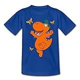 Der Kleine Drache Kokosnuss Tanzt Kinder T-Shirt, 98-104, Royalblau
