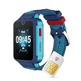 TCL MT42X Blau - Smartwatch für Kinder mit Telekom Smart Connect S inklusive 30€ Amazon Gutschein (SIM-Bundle)