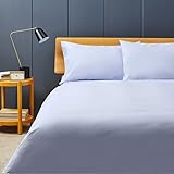 Zucchi Bettwäsche-Set für französisches Bett + Beutel + 2 Kissenbezüge aus reiner Baumwolle (Plain Color C2)