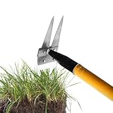 Garten Unkrautwerkzeug | Beidseitiges Ausstecher Werkzeug | Manuell Praktische Gartenharke Für Garten Rasen H