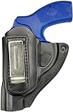VlaMiTex IWB 11Li Leder Holster Revolver J Frame S für Smith & Wesson 31/34 / 36/38 / 60 Chiefs Special/Ruger LCR/Taurus 85/856 / Colt Detective Special/Kimber K6S / SW 640/642 / 649
