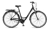 Winora Hollywood N7 Trekking Bike 2021 (28' Einrohr 45cm, Schwarz matt)