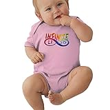 Baby Jungen Pyjama Unisex Strampler Baby Mädchen Body Unendlichkeit ~ Listen Bunt Säugling Niedlich Jumpsuit Outfit 0-2t Kinder, rose, 12 Monate