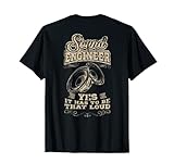 Tontechniker Lustig SOUND ENGINEER Toningenieur T-Shirt