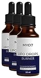 Lipo Drops Burner | Keto Tropfen | Ketogen | SCHNELL & EXTREM | Kohlenhydratblocker | 3x10 ml (3 Flaschen)