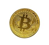 Bitcoin 24-Karat Gold Münze BTC Physische Sammelmünze