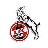 1. FC Köln Aufkleber Geißbock 8 cm - Plus gratis Aufkleber Forever Köln