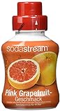 SodaStream Sirup Pink Grapefruit, Ergiebigkeit: 1x Flasche ergibt 9 Liter Fertiggetränk, Sekundenschnell zubereitet und immer frisch, 375 ml,