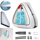 Hooha Fensterputzer Magnetisch Double Side Magnetic Fensterreiniger Einfachverglasung Doppelverglasungen Glasreinigungswerkzeuge mit Sicherheitsseil Speicherbarem Wasser3-8/8-15/15-26/25-35mm(25-35mm)