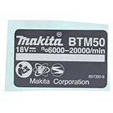Makita 897390-8 Typenschild für Modell BTM50 Kabellos-Multitool