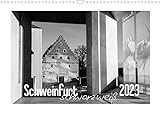 Schweinfurt schwarzweiß (Wandkalender 2023 DIN A3 quer) Monatskalender