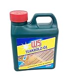 BURI W5 Teakholz-Öl 1 Liter Holzschutz Pflegeöl Holzschutz Hartholzöl Terrassenöl