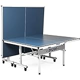 Dione Tischtennisplatte School Sport 400 kompakt Indoor Blau TT-Platte rollbarer und klappbar Tischtennistisch - 10 Minuten Installation - 70KG