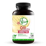 Coenzym Q10, 100% Vegan, extra hochdosiert mit 200mg pro Kapsel - 120 Kapseln im 4 Monatsvorrat, Bioaktiv, Premium Q10, MeinVita Linie