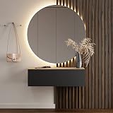 Planetmöbel Flur Möbel Garderobe Hängeschrank 1x 100 cm Gold Eiche - Anthrazit, Kompaktgarderobe mit Klappe als Stauraum, Wandgarderobe hängend oder stehend, 37,8T x 100B x 32,5H