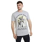 Star Wars Herren Master YODA T-Shirt, Light Graphit/Schwarz, XXL