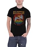 Led Zeppelin Herren Ledzeppelin_usa Tour '75_Men_bl_ts:1xl T-Shirt, Schwarz (Black Black), X-Large