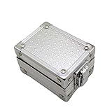 CFDYKRP Aluminium-Uhr-Container-Box mit Schloss-Schmuck-Uhr-Aufbewahrungskoffer-Home-Speicherorganisator